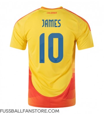 Kolumbien James Rodriguez #10 Replik Heimtrikot Copa America 2024 Kurzarm
